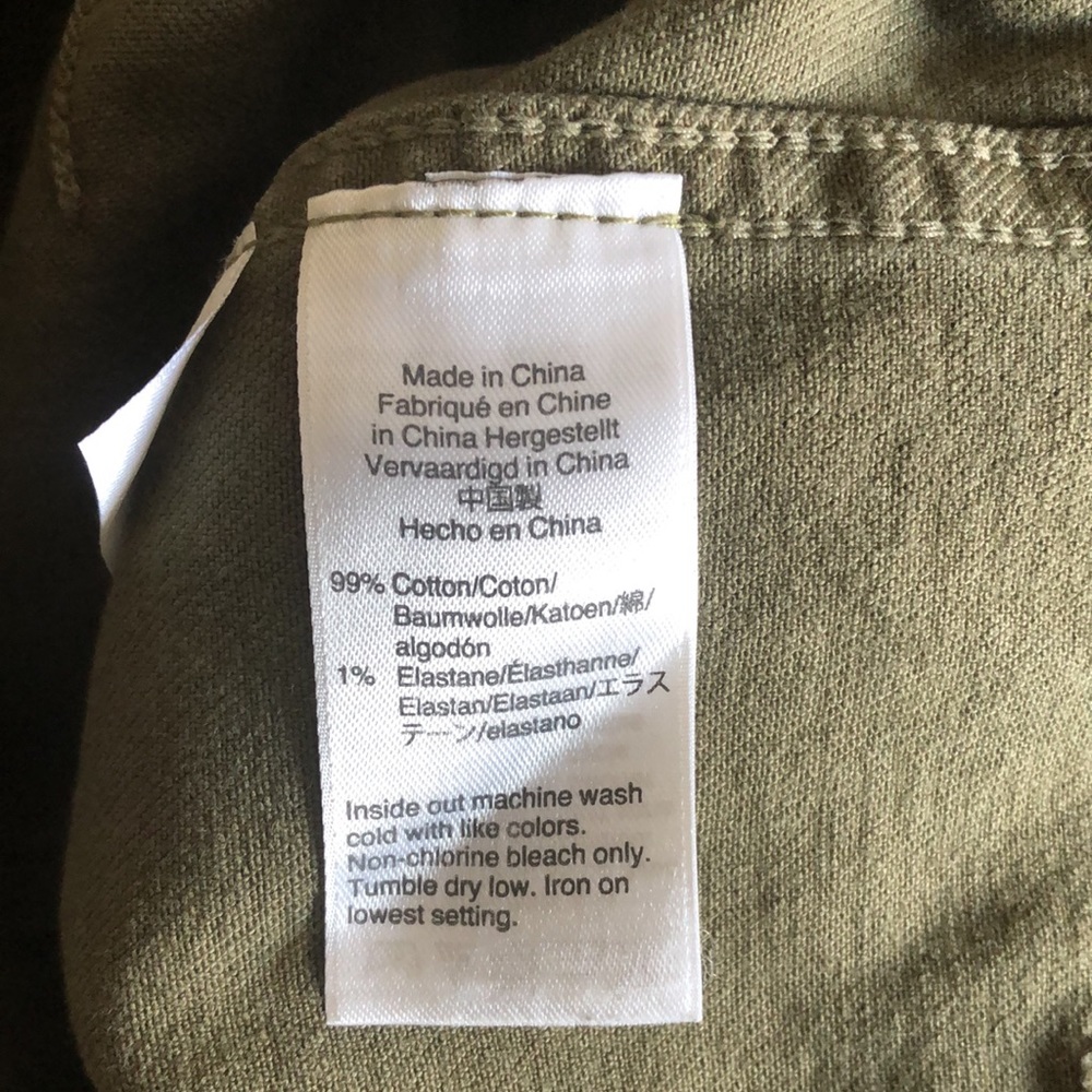 J Crew Khaki/Army Green Straight Leg Crop Pant - Picture 10 of 10